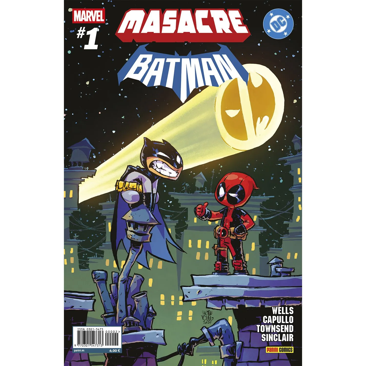 Masacre/batman N.1 (cover B - Young) Marvel/dc